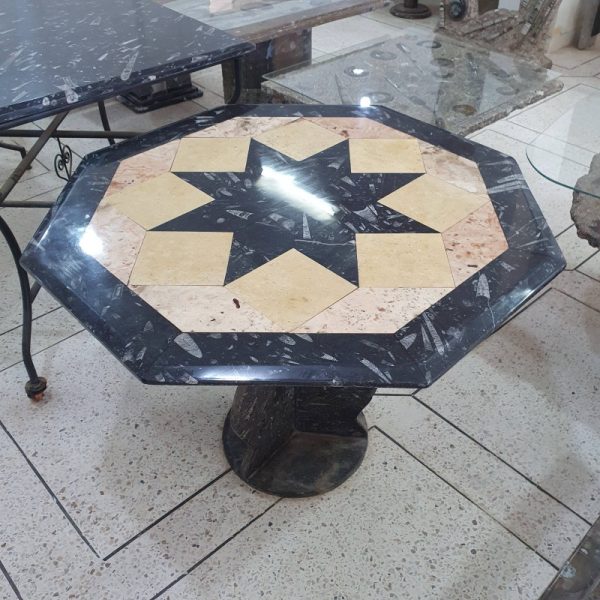 Moroccan Fossil Marble Table