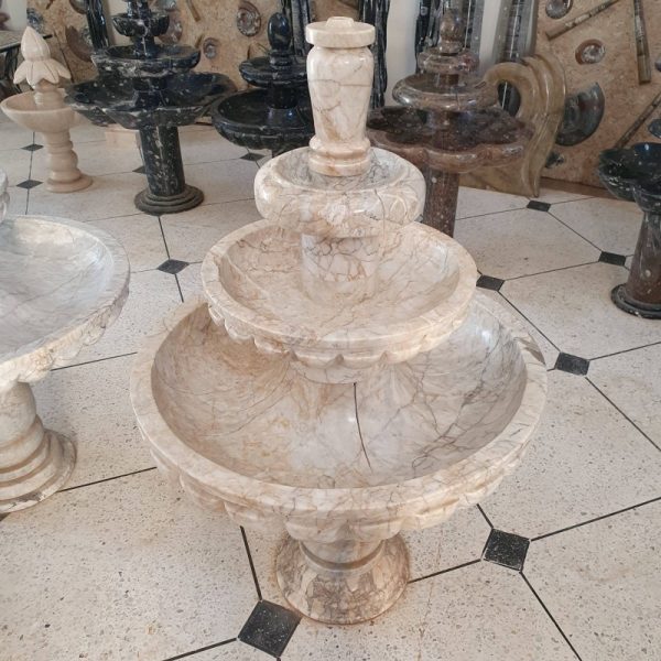 fossilized rock Marble fountain