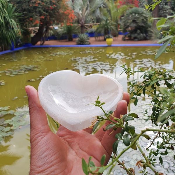 Heart Shaped Selenite Bowl