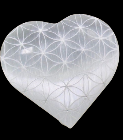 Selenite Crystal Heart