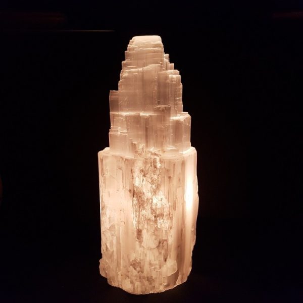 Selenite Iceberg Crystal Lamp